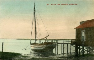 At low tide, Alameda, California, mailed 1911                    